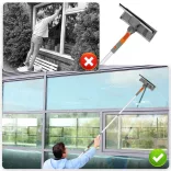 2-in-1 Window Cleaning Set with Extendable Handle