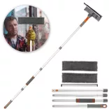 2-in-1 Window Cleaning Set with Extendable Handle