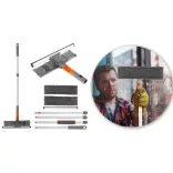 2-in-1 Window Cleaning Set with Extendable Handle