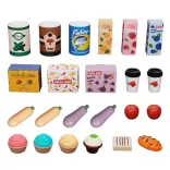 Wooden Supermarket with Accessories
