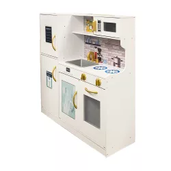 Wooden Play Kitchen with Accessories