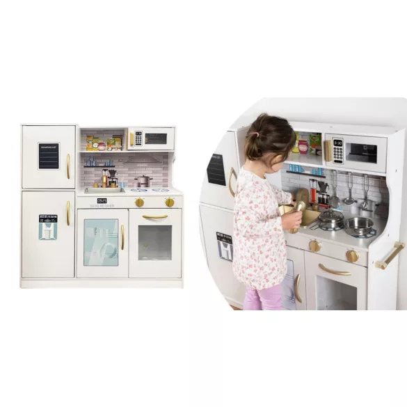 Wooden Play Kitchen with Accessories