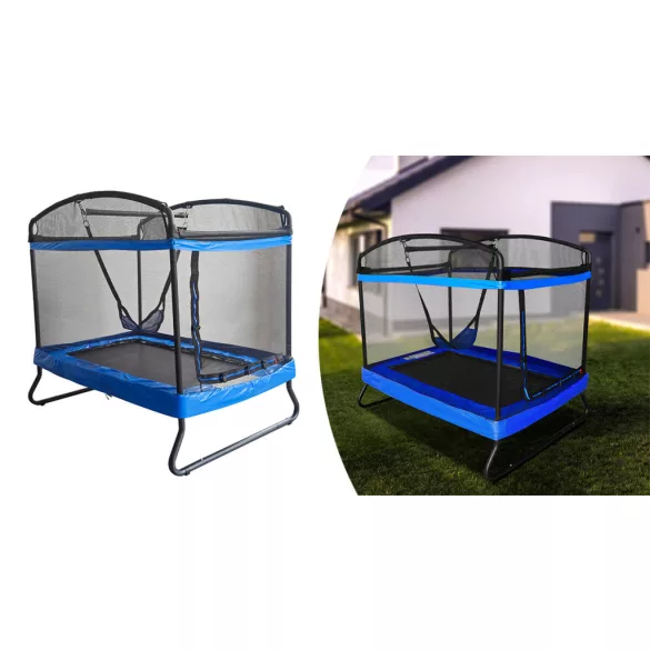 Trampoline for Kids with Swing and Safety Net