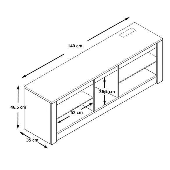 TV Stand with LED Decorative Lighting