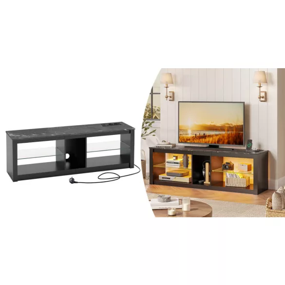 TV Stand with LED Decorative Lighting