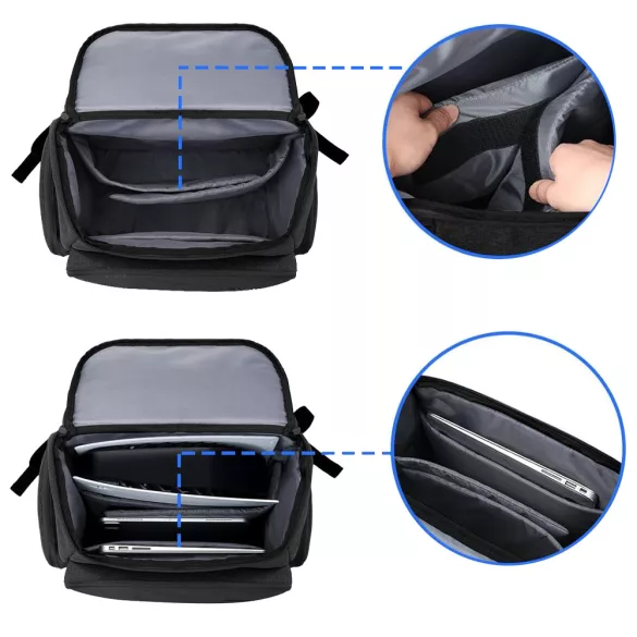 Backpack, black 43x25x42cm