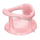 Anti-roll baby bath in pink