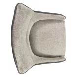 Teddy Chair with Reversed Colors, Beige-Grey/Grey-Beige 2pcs