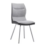 Lisa Dining Chair Set of 2, Grey-Black