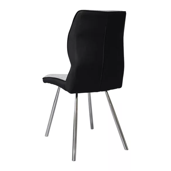 Lisa Dining Chair Set of 2, Grey-Black