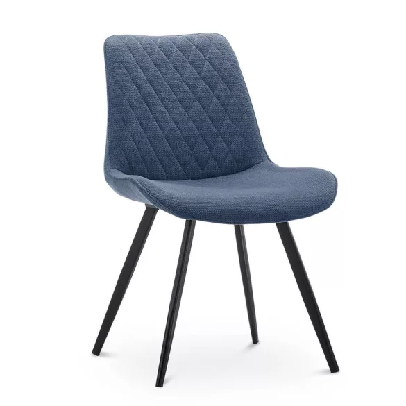 Zoe Dining Chair Set of 2, Steel Blue