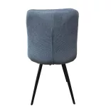 Zoe Dining Chair Set of 2, Steel Blue