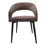 Luna 2-piece chair set dark brown