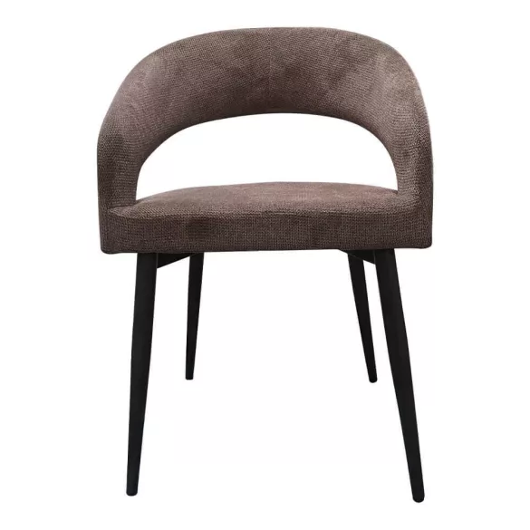 Luna 2-piece chair set dark brown