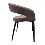 Luna 2-piece chair set dark brown