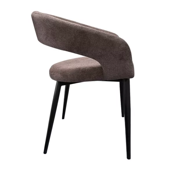 Luna 2-piece chair set dark brown