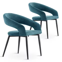 Luna 2-piece chair set in teal