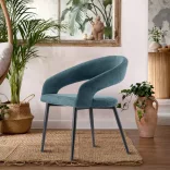 Luna 2-piece chair set in teal