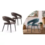 Luna 2-piece chair set in teal