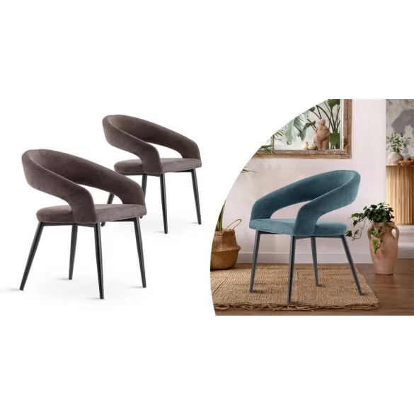 Luna 2-piece chair set in teal