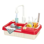 Play Sink Set, 23 Pieces Red
