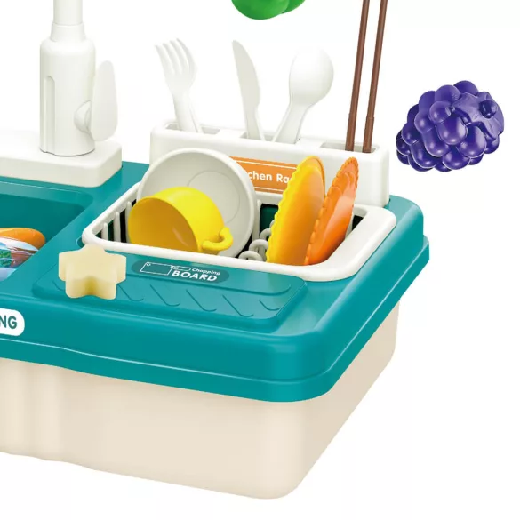 Play Sink Set, 23 Pieces Blue