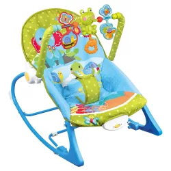 Vibrating Musical Bouncer Chair up to 18kg, Blue