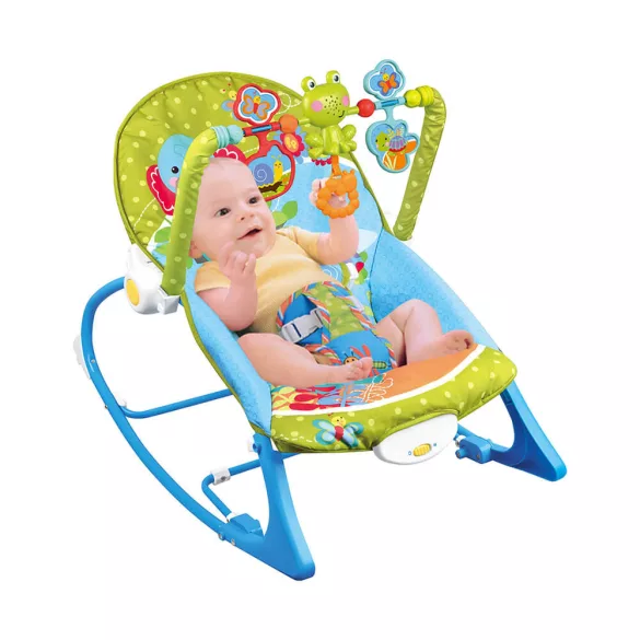 Vibrating Musical Bouncer Chair up to 18kg, Blue
