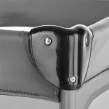 Travel crib with changing pad and play arch, gray