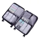 Luggage Organizer Set 8 Pieces, Gray