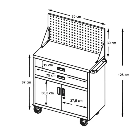 Rolling Workshop Cart, Tool Cart