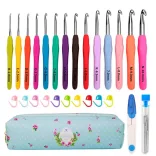 Crochet Hook Set with Accessories in Case