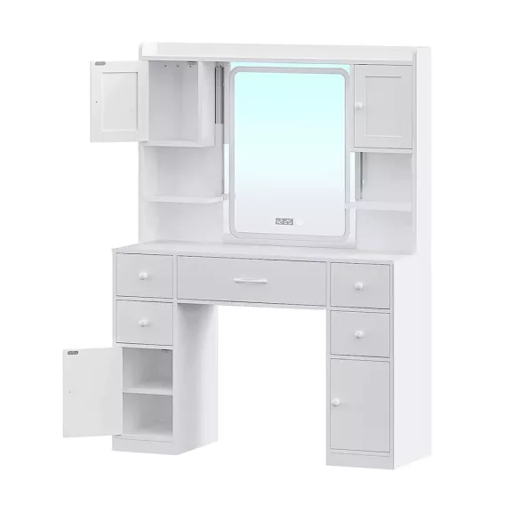 California Vanity Table, White