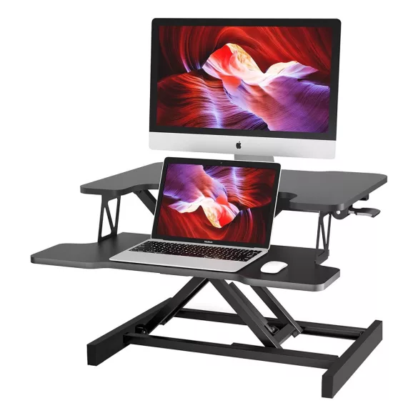 Sit/stand desk converter