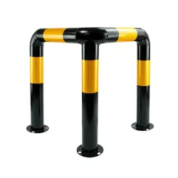 L-shaped protective barrier