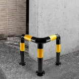 L-shaped protective barrier