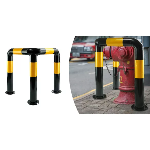 L-shaped protective barrier