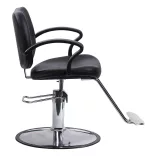 Adjustable Height Hairdresser Chair, Black