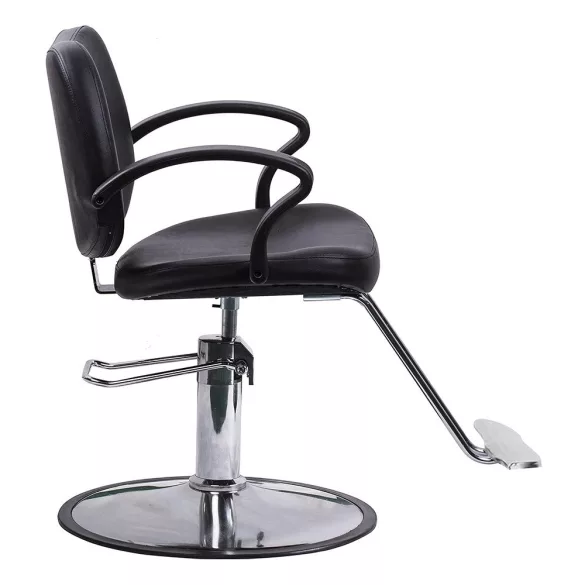 Adjustable Height Hairdresser Chair, Black
