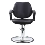 Adjustable Height Hairdresser Chair, Black