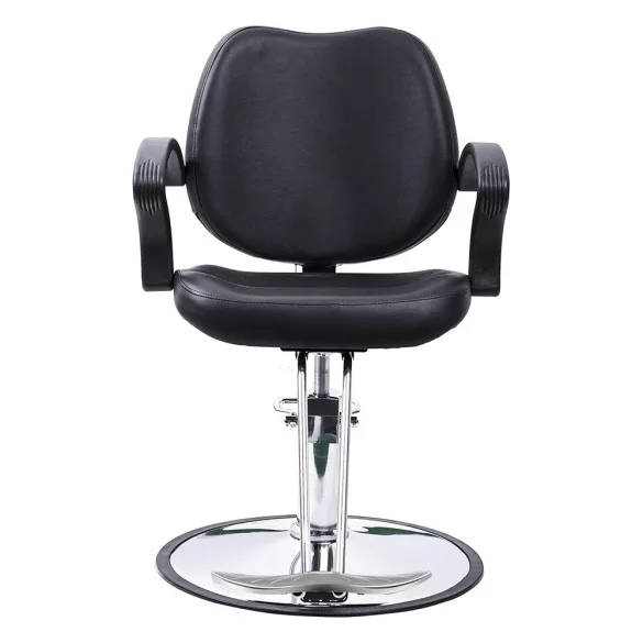 Adjustable Height Hairdresser Chair, Black