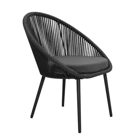 Outdoor/Indoor Armchair Set of 2 with Small Table
