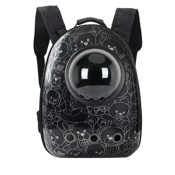 Pet Carrier Backpack, Black Bear
