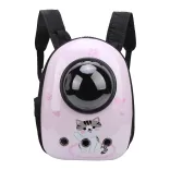 Pet Carrier Backpack, Pink Cat Design
