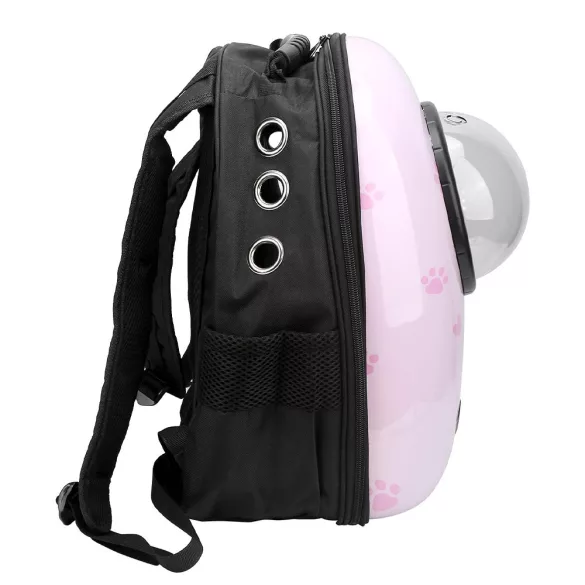Pet Carrier Backpack, Pink Cat Design