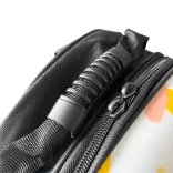 Pet Carrier Backpack, White Leaf Design