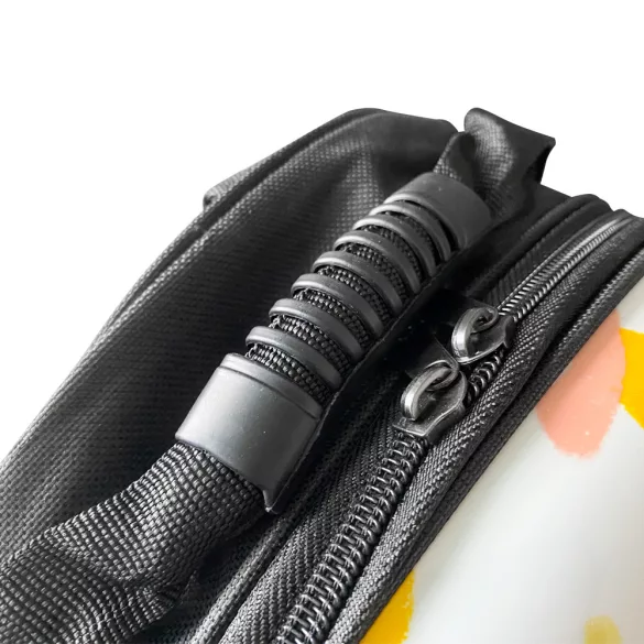 Pet Carrier Backpack, White Leaf Design