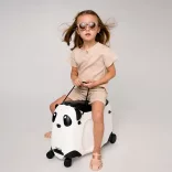 Rolling Children's Suitcase with Seat