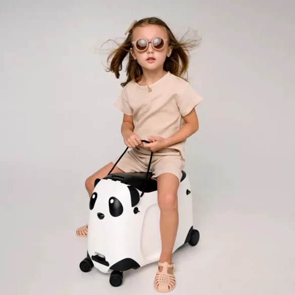 Rolling Children's Suitcase with Seat