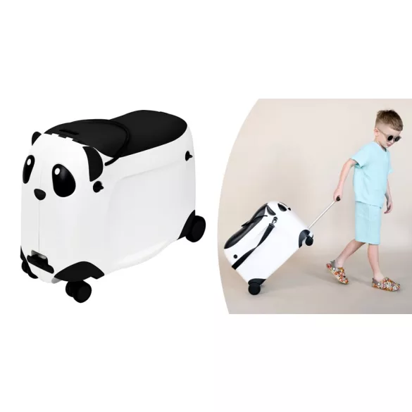 Rolling Children's Suitcase with Seat